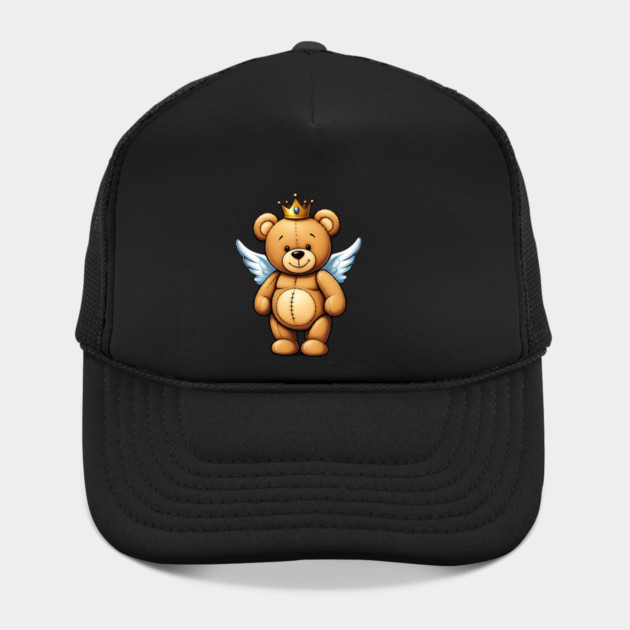 Cute Crowned Brown Angel Teddy Bear by UrbanLifeApparel