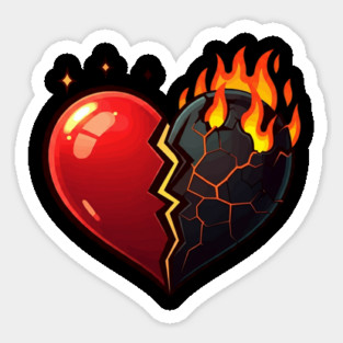 Hot Broken Heart Magnet
