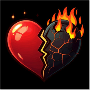 Hot Broken Heart Posters and Art