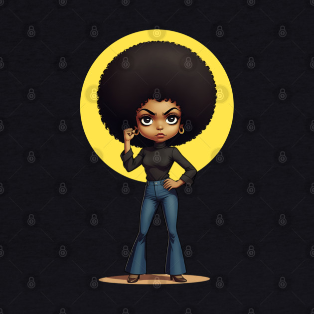 Angela Davis - Black Power Raised Fist by UrbanLifeApparel