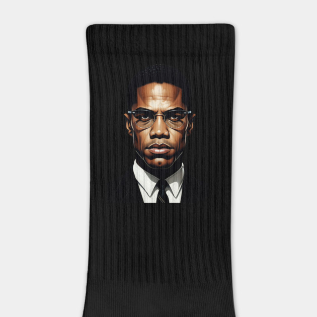 Malcolm X Portrait by UrbanLifeApparel