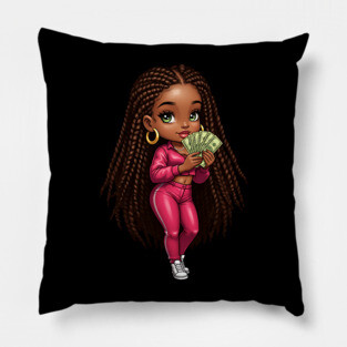 Boos Lady Making Money Pillow