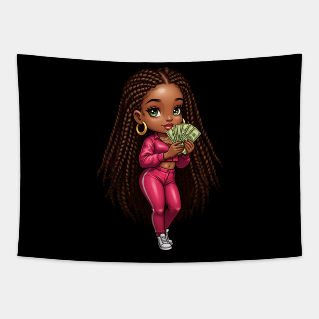 Boos Lady Making Money Tapestry by UrbanLifeApparel