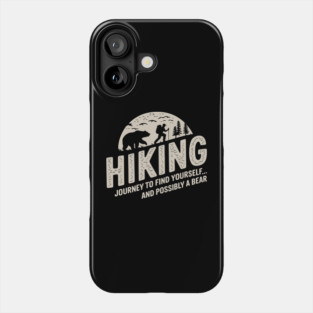 Hiking Outdoor Adventure Bear Wildlife Humor Phone Case