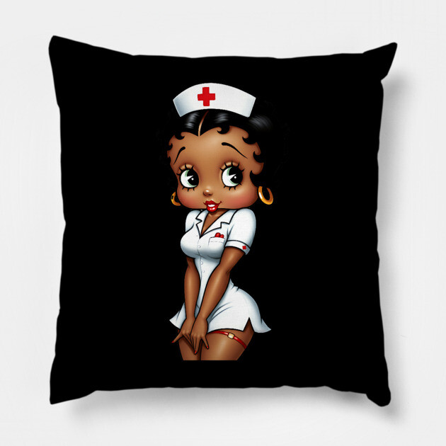 Urban Nurse, Black Nurse Pillow by UrbanLifeApparel