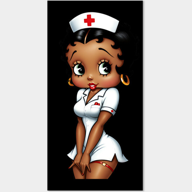 Urban Nurse, Black Nurse Wall Art by UrbanLifeApparel