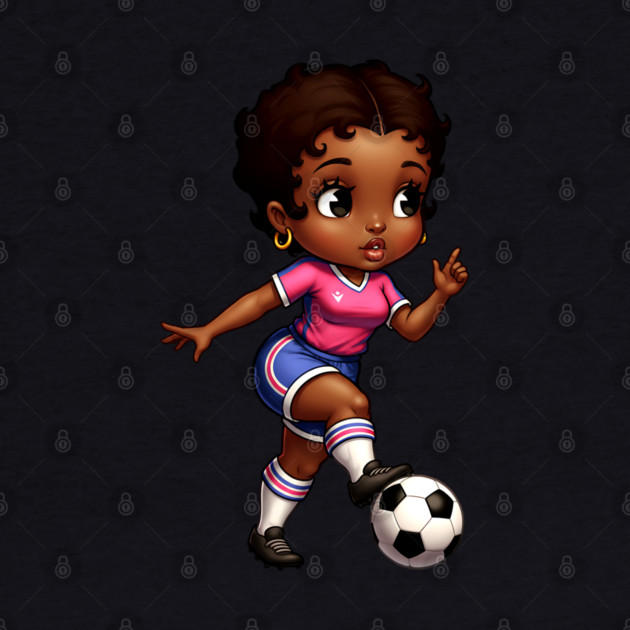 Black Girl Soccer by UrbanLifeApparel