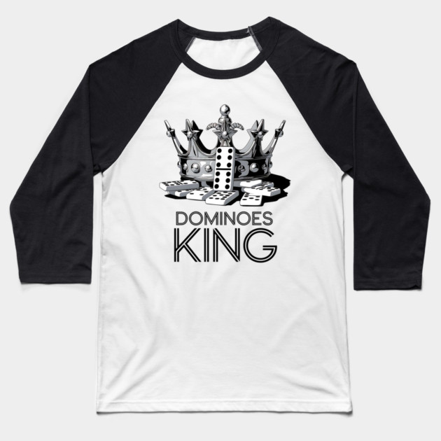 Dominoes King Baseball T-Shirt by UrbanLifeApparel