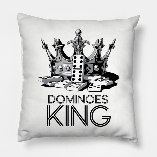 Dominoes King Pillow by UrbanLifeApparel