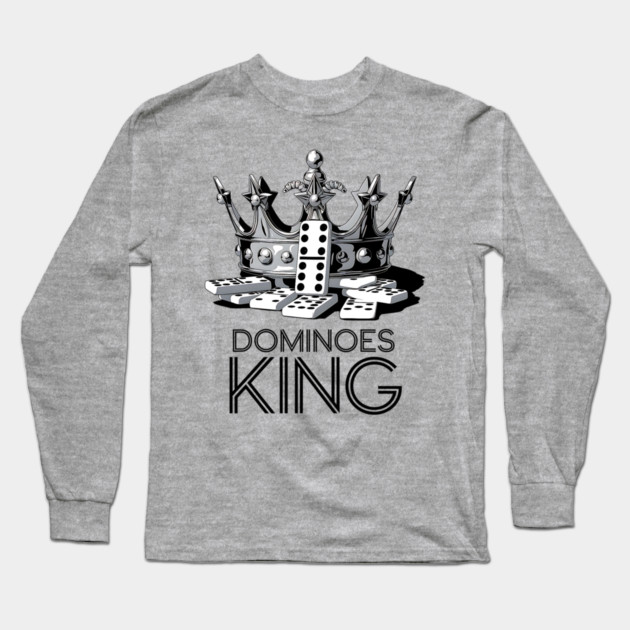 Dominoes King Long Sleeve T-Shirt by UrbanLifeApparel