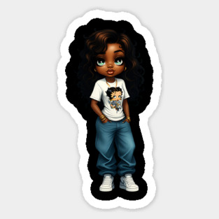 Urban HipHop Girl Woman Magnet