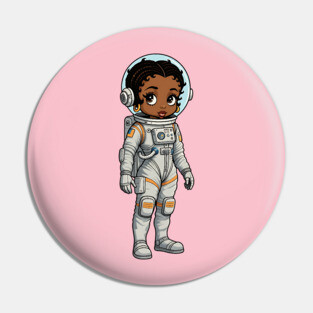 Black Girl Astronaut Pin