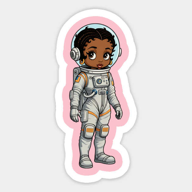 Black Girl Astronaut Magnet by UrbanLifeApparel
