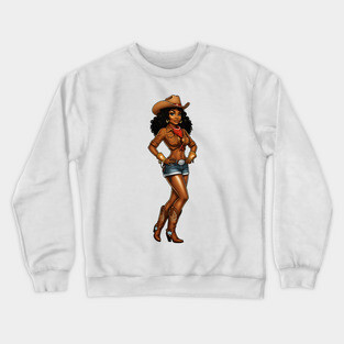 Cowgirl, Black Girl Magic Crewneck Sweatshirt