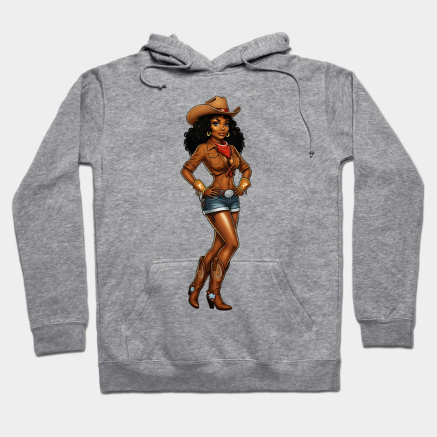 Cowgirl, Black Girl Magic Hoodie by UrbanLifeApparel