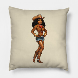 Cowgirl, Black Girl Magic Pillow