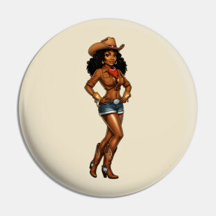 Cowgirl, Black Girl Magic Pin