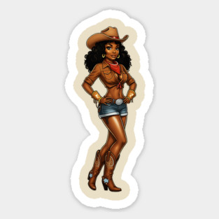 Cowgirl, Black Girl Magic Magnet