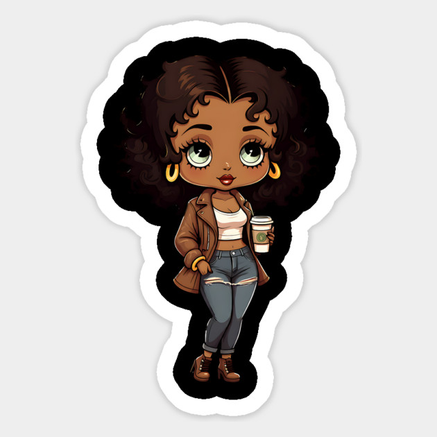 Chibi Black Girl Magnet by UrbanLifeApparel
