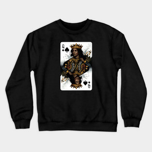 Black Queen of Spades 2 Crewneck Sweatshirt