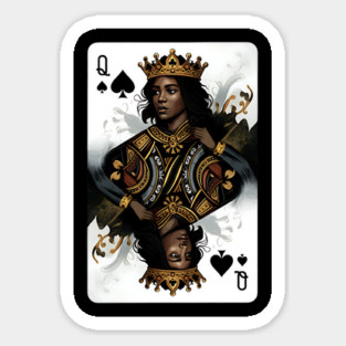 Black Queen of Spades 2 Magnet