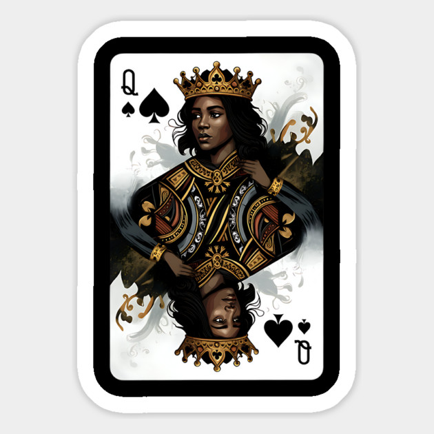 Black Queen of Spades 2 Magnet by UrbanLifeApparel