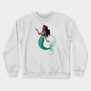 Black Mermaid Crewneck Sweatshirt