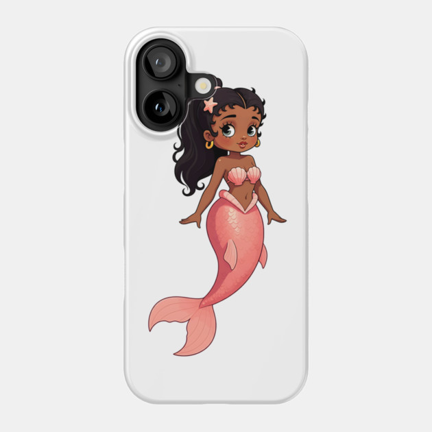 Black Girl Mermaid Phone Case by UrbanLifeApparel