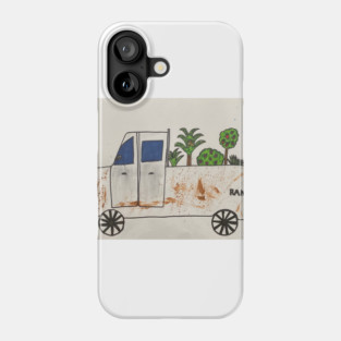 White Dodge Ram plants greenery tropical Phone Case