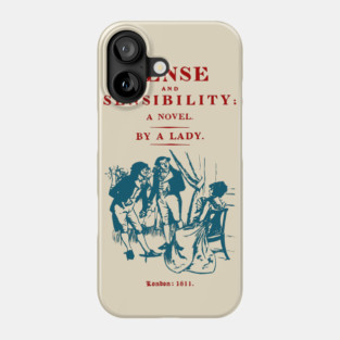 Sense and Sensibility Vintage Book Cover Art Phone Case