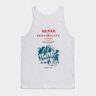 Sense and Sensibility Vintage Book Cover Art Tank Top