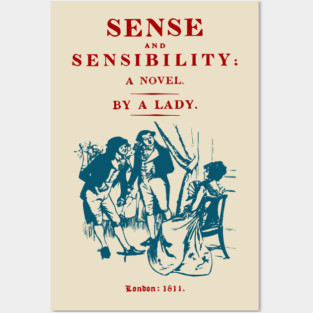Sense and Sensibility Vintage Book Cover Art Posters and Art