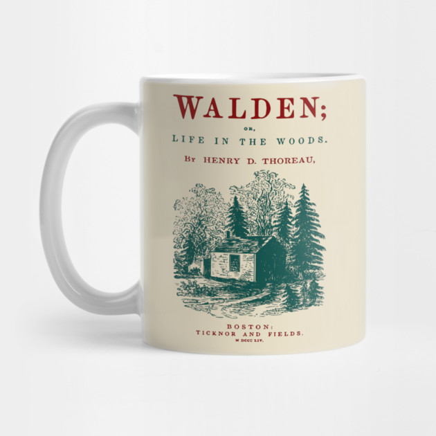 Walden by Henry David Thoreau Vintage Book Cover Art by TuncGK