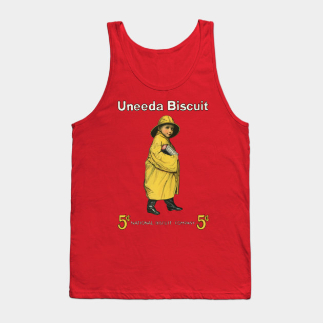 Uneeda Biscuit 5¢ Retro Advertising Art Tank Top by TuncGK