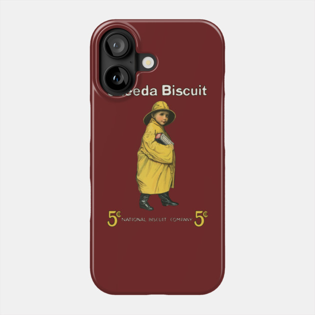 Uneeda Biscuit 5¢ Retro Advertising Art Phone Case by TuncGK