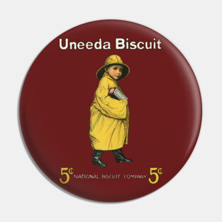 Uneeda Biscuit 5¢ Retro Advertising Art Pin