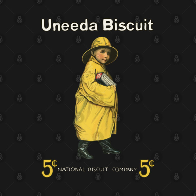 Uneeda Biscuit 5¢ Retro Advertising Art by TuncGK