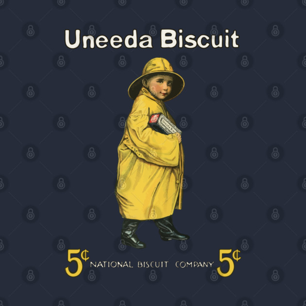 Uneeda Biscuit 5¢ Retro Advertising Art by TuncGK