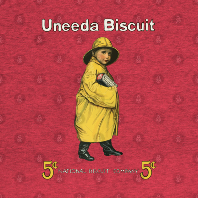 Uneeda Biscuit 5¢ Retro Advertising Art by TuncGK