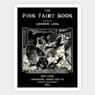 The Pink Fairy Book Cover by Andrew Lang Magnet