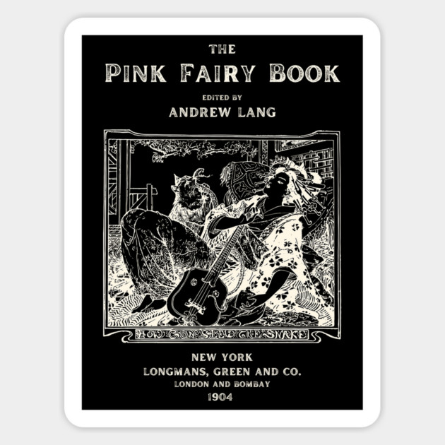 The Pink Fairy Book Cover by Andrew Lang Magnet by TuncGK