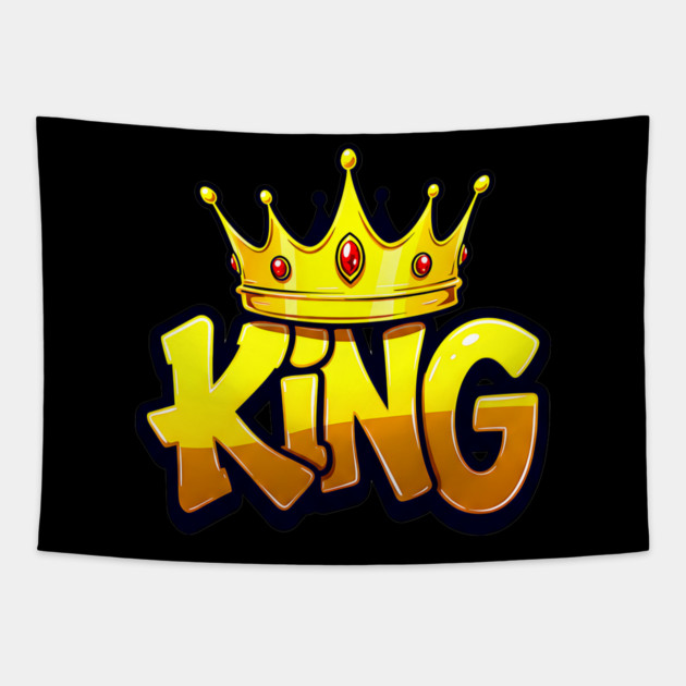 King Hip-Hop Style Graffiti Tapestry by UrbanLifeApparel