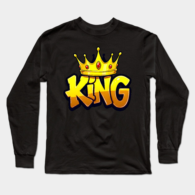 King Hip-Hop Style Graffiti Long Sleeve T-Shirt by UrbanLifeApparel
