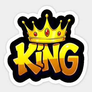 King Hip-Hop Style Graffiti Magnet