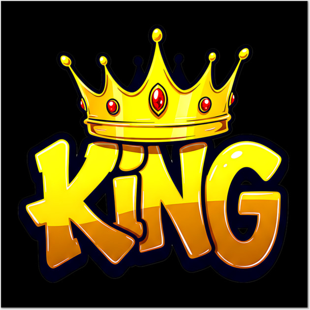 King Hip-Hop Style Graffiti Wall Art by UrbanLifeApparel