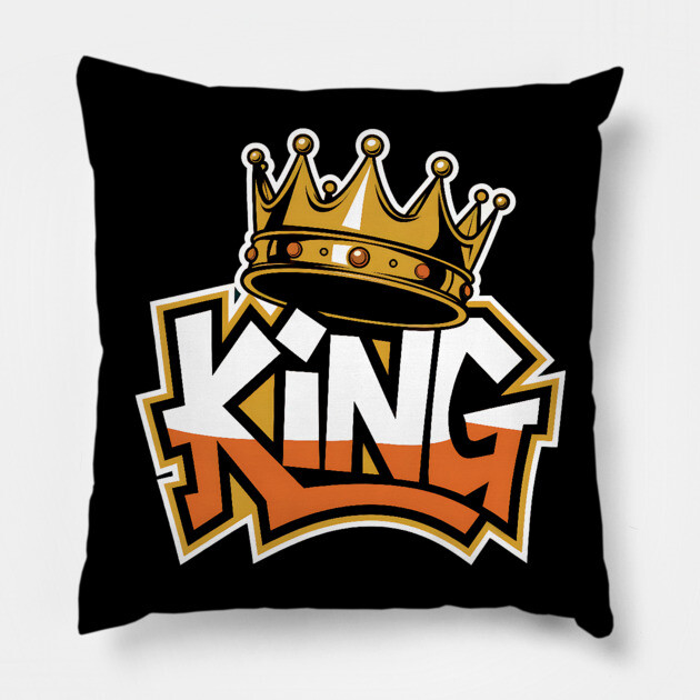 Graffiti Style King Pillow by UrbanLifeApparel