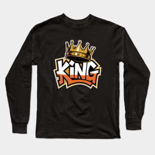 Graffiti Style King Long Sleeve T-Shirt