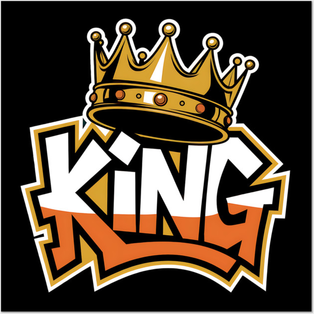 Graffiti Style King Wall Art by UrbanLifeApparel