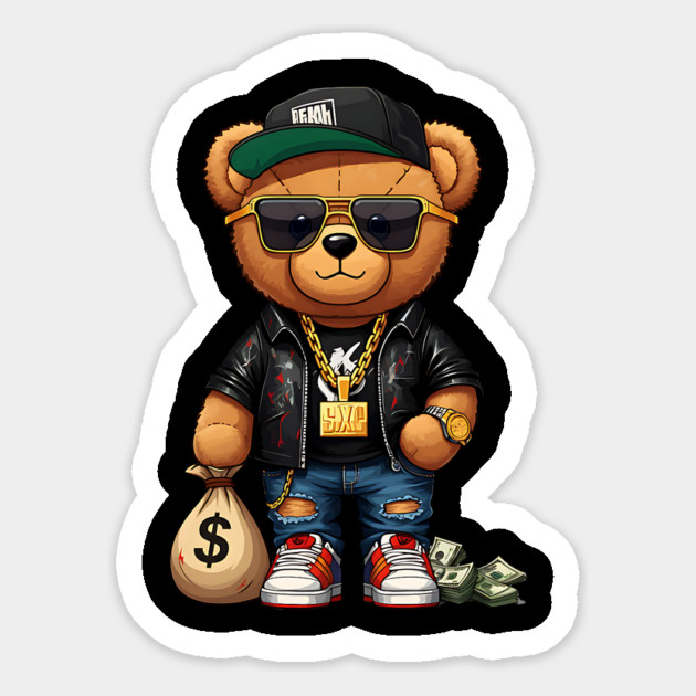 Hip-Hop Teddy Bear - Get Money Magnet by UrbanLifeApparel