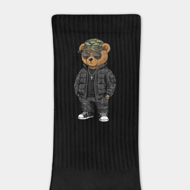 Hip-Hop Teddy Bear - Black Style by UrbanLifeApparel